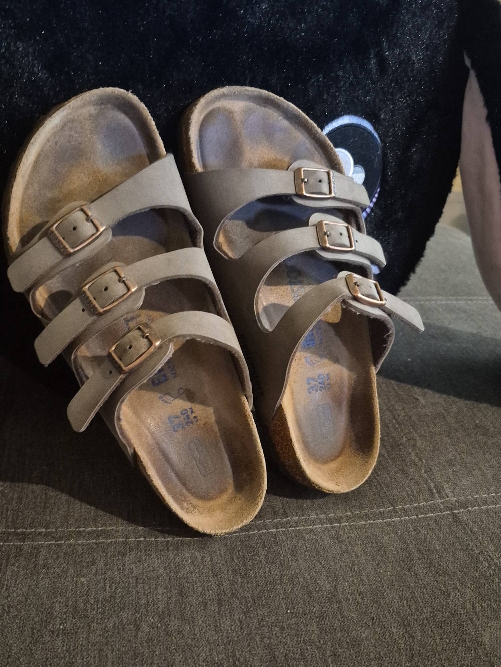 Three Strap Birkenstock Sandals Size 37